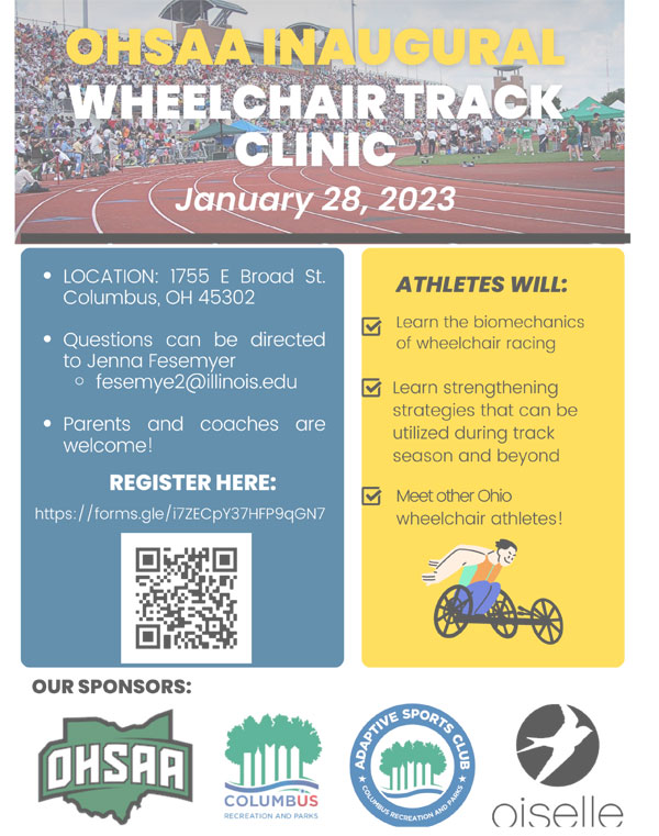 OATCCC Supporter - OHSAA Inaugural Wheelchair Track Clinic
